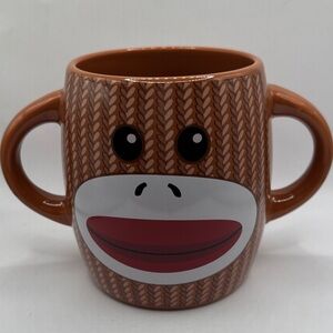 Sock Monkey Ears (Double-Handled) Mug